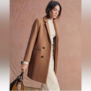 Sezane Johnson Coat in Camel size 34 NWT free shipping